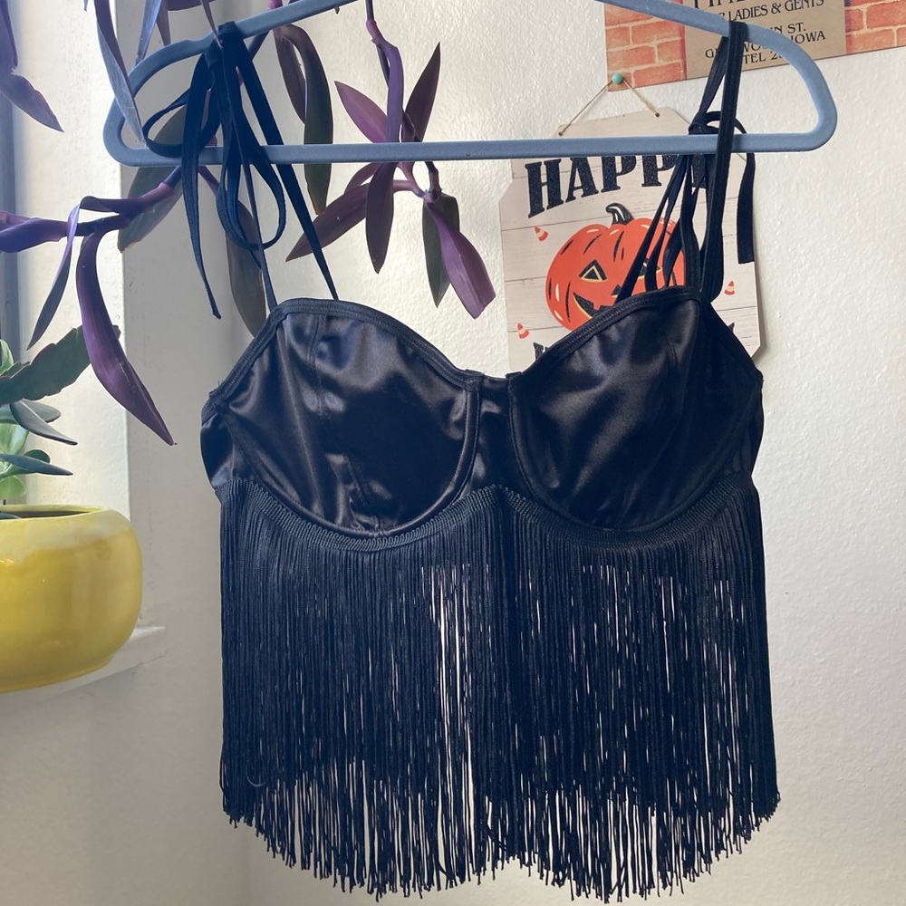 Club Exx Divine At Dusk Fringe Top